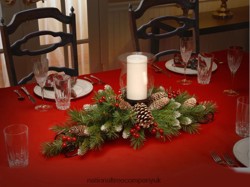Greenery | National Tree Company Frosted Berry Candleholder Centerpieces F2L4F456